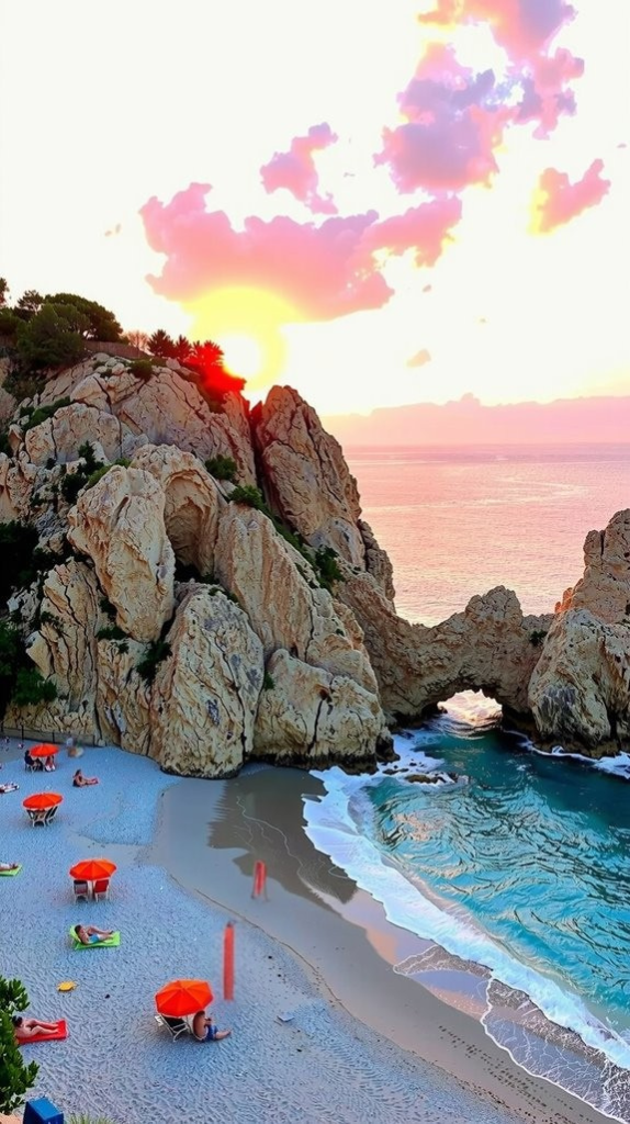 Fewer Tourists Mean More Beach Space and Tranquility