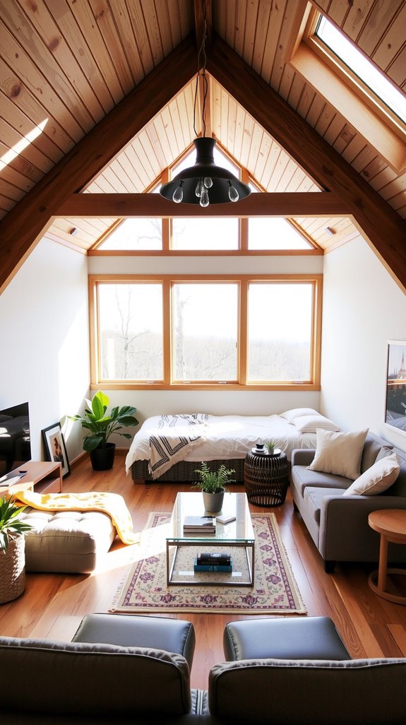 expansive light filled interiors