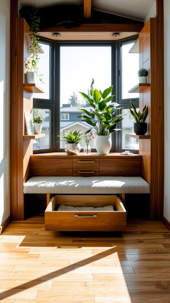 maximize space with hidden storage