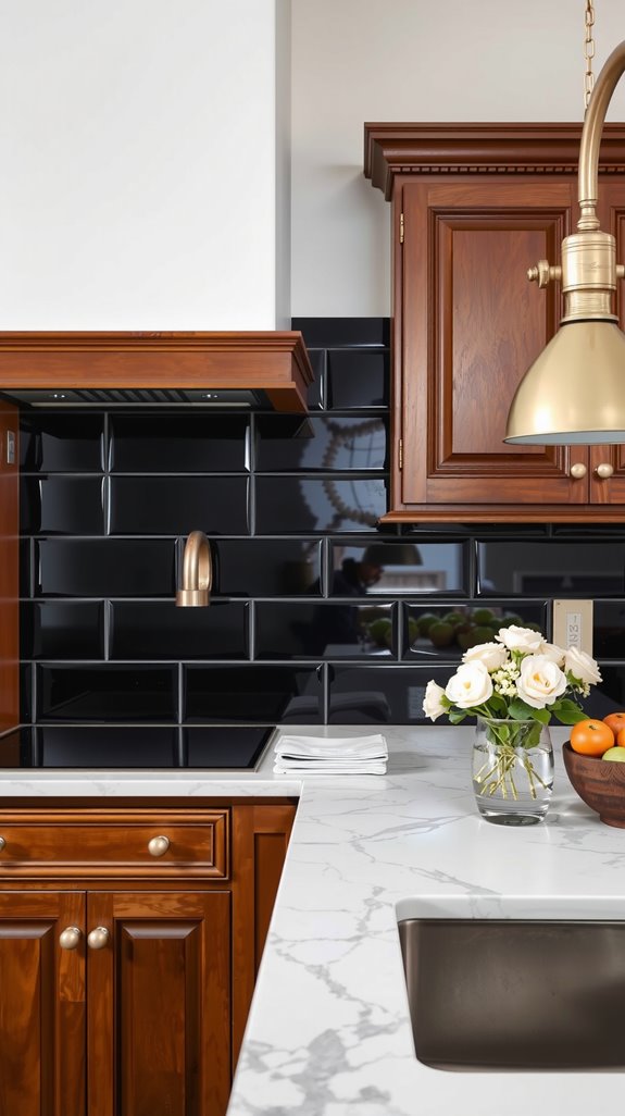 rustic black brick elegance