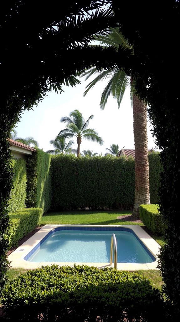 secluded tropical entrance design