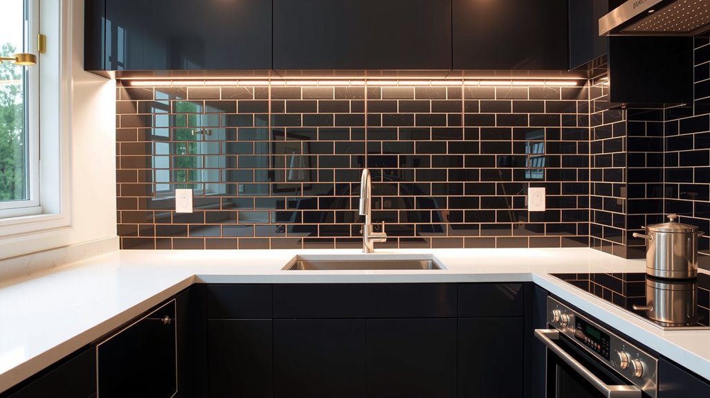 transformative black backsplash trends